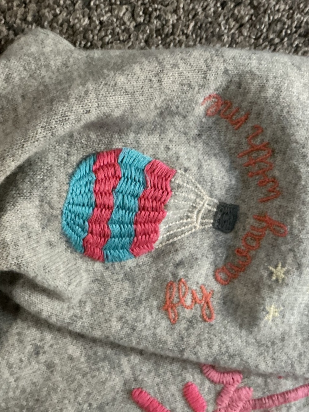 Johnny Was Cashmere Gray Sweater with Embroidery Size L - Picture 11 of 16